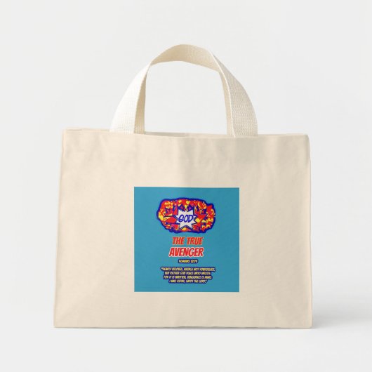 GOD is de ware AVENGER Mini Tote Bag (Voorkant)