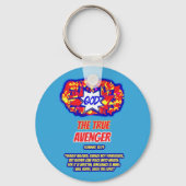 GOD is de ware AVENGER Sleutelhanger (Voorkant)