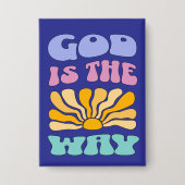 God is de Weg Button (Voorkant)