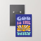 God is de Weg Button (Voorkant / Achterkant)