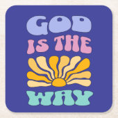 God is de Weg Kartonnen Onderzetters (Voorkant)