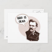 God is dood (Nietzsche) Briefkaart (Voorkant / Achterkant)