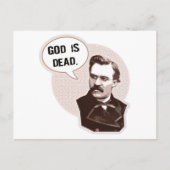 God is dood (Nietzsche) Briefkaart (Voorkant)