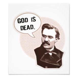 God is dood (Nietzsche) Foto Afdruk