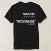 God is dood Nietzsche is dood 1 T-shirt (Design voorkant)