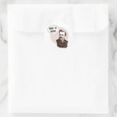 God is dood (Nietzsche) Ronde Sticker (Tas)