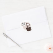 God is dood (Nietzsche) Ronde Sticker (Envelop)