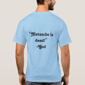 "God is dood!"-Nietzsche T-shirt (Achterkant)