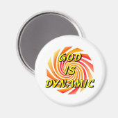 God is Dynamisch Christelijk Magneet (Voorkant / Achterkant)