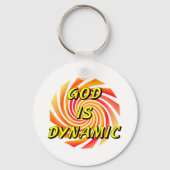 God is Dynamisch Christelijk Sleutelhanger (Voorkant)