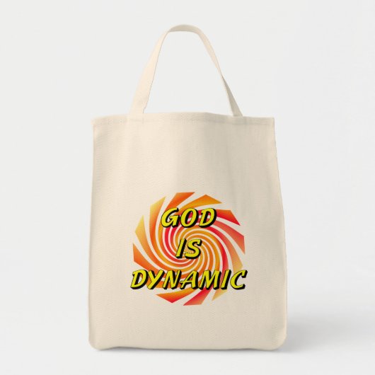 God is Dynamisch Christelijk Tote Bag (Voorkant)