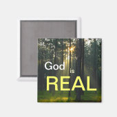 God is ECHT - spiritueel religieus ijskast mag Magneet (Voorkant / Achterkant)