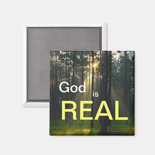 God is ECHT - spiritueel religieus ijskast mag Magneet (Voorkant / Achterkant)
