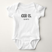 GOD IS EEN BABY ROMPER (Voorkant)