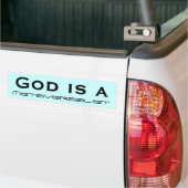 God is een bumpersticker (Op Truck)