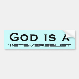God is een bumpersticker