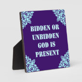 God is een cadeau plaque fotoplaat (Voorkant)