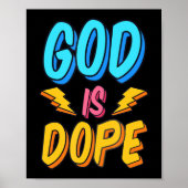 God is een Christelijke geloofsovertuiging van de  Poster (Voorkant)