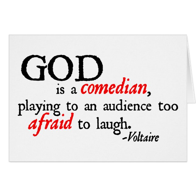 God is een Comedian (Voorkant Horizontaal)