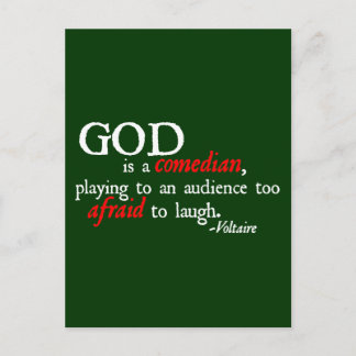 God is een Comedian Briefkaart
