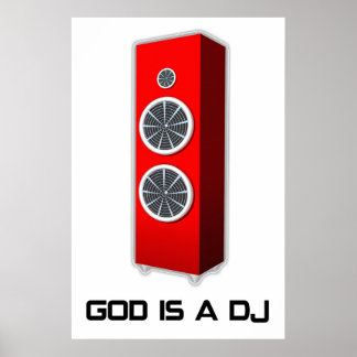 God is een DJ Poster