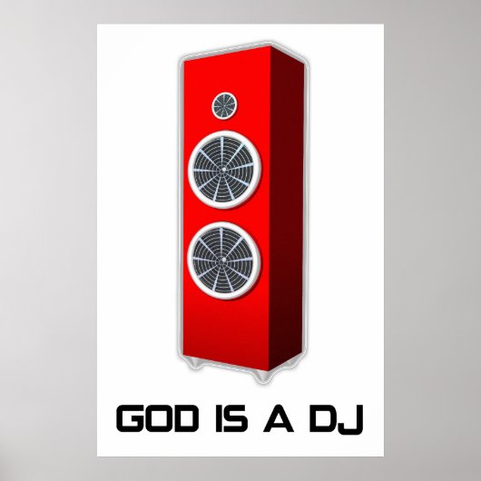 God is een DJ Poster (Voorkant)