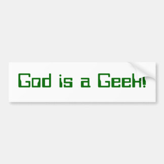 God is een Geek! Bumpersticker