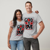 God is een gelukkige Valentijnsdag T-shirt (Unisex)