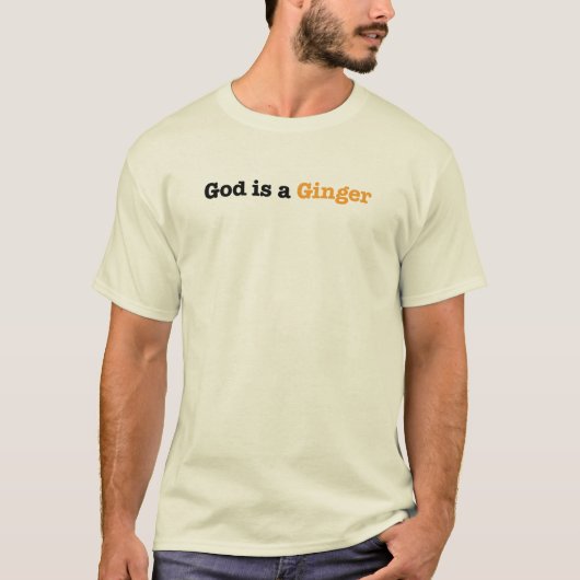God is een gember t-shirt (Voorkant)