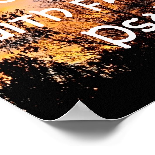 God is een genadig bijbeltje Psalm 67:1 Poster (Hoek)