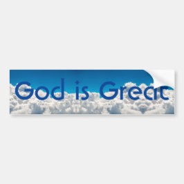 God is een geweldige Bumpersticker