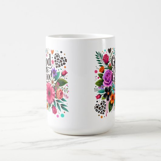 God is een goed Christelijk geloof Koffiemok (Center)