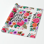 God is een goed religieus Christelijk inpakpapier (Uitgerold)