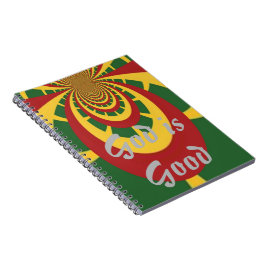 God is een goede COOL RETRO jamaicas Rasta Notitieboek