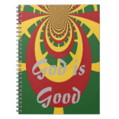 God is een goede  COOL RETRO jamaicas Rasta Notitieboek (Voorkant)