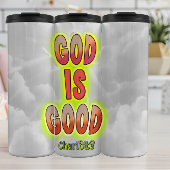 God is een goede hemelse boodschap thermosbeker