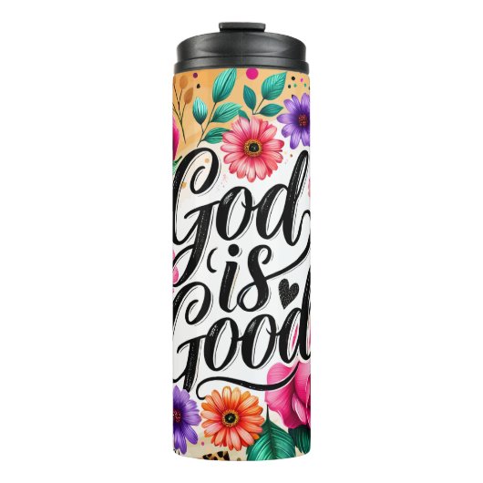 God is een goede religieuze boodschap Thermal Tumb Thermosbeker (Voorkant)