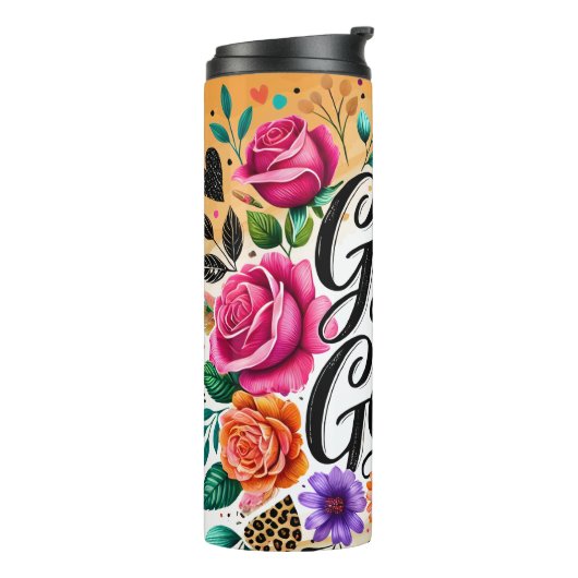 God is een goede religieuze boodschap Thermal Tumb Thermosbeker (Gedraaid links)