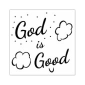 God is een goede rubberzegel rubberstempel (Afrduk)