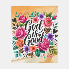 God is een goede Spirituele fleecedeken Fleece Deken