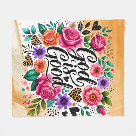 God is een goede Spirituele fleecedeken Fleece Deken (Voorkant (Horizontaal))