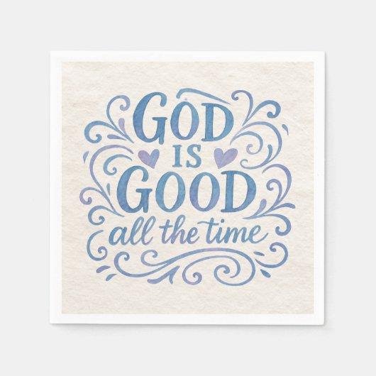 God is een goede typografie servet (Voorkant)