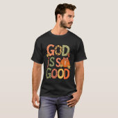 God is een goede typografie t-shirt (Voorkant volledig)
