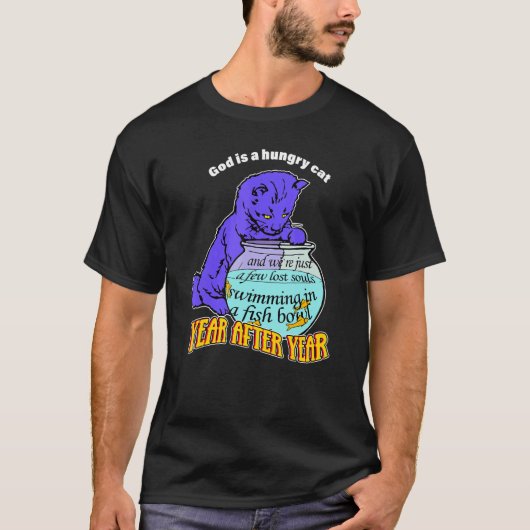 God is een Hongaars kat jaar na jaar grappige kat  T-shirt (Voorkant)