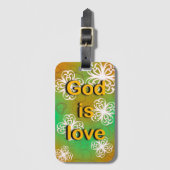 God is een liefdesboek bagagelabel (Voorkant (verticaal))