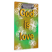 God is een liefdesboek klembord (Rechts)