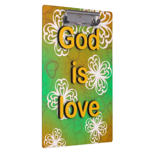 God is een liefdesboek klembord (Rechts)