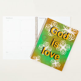 God is een liefdesboek planner
