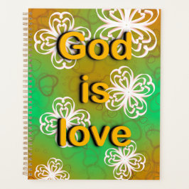 God is een liefdesboek planner