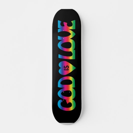 God is een liefdesskateboard persoonlijk skateboard (Voorkant)